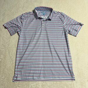 Chubbies Mens Polo Shirt Striped Large The Weekend Has Arrived‎ Fourth of July